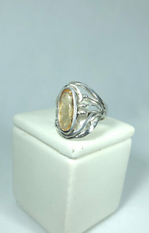 Bague Topaze Impériale ovale TATUM Cristal